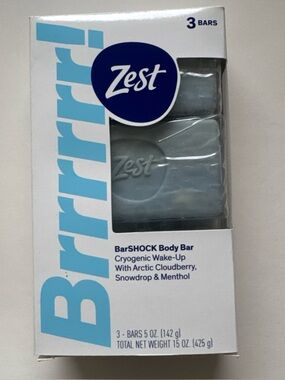Zest Brrrrrr! BarSHOCK Body Bar‎ Cryogenic Wake-Up w/Cloudberry/Snowdrop/Menthol